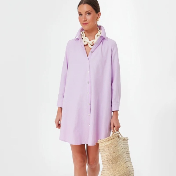Pomander Place Dresses & Skirts - EUC Tuckernuck Pomander Place Lavender Oxford Harris Shirt Dress Size SMALL